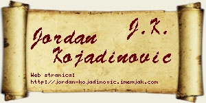 Jordan Kojadinović vizit kartica